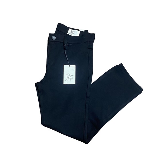 NWT Cosmic Blue Love Women Black Pants Size 6 / 27 - Picture 7 of 7